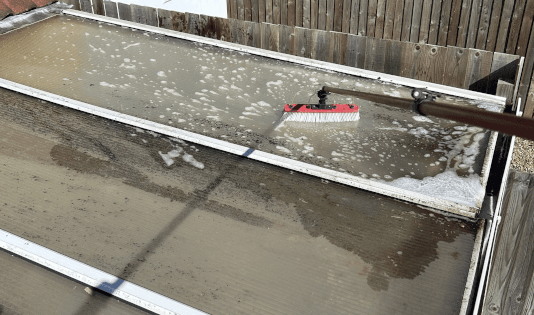 Conservatory roof cleaning