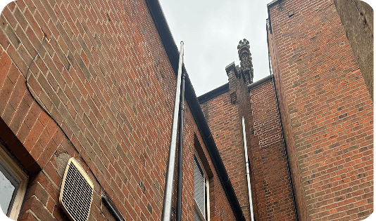 Commercial gutter cleaning